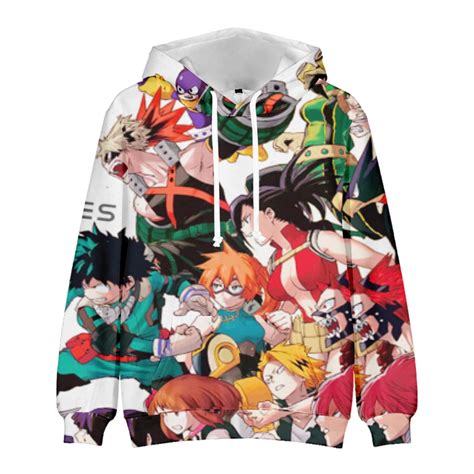 My Hero Academia Theme Sweatshirt Deku And Classmates 3d Print Pullover