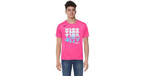 It marks the first time an nba team will wear an entire uniform that's laser fuchsia, a color that's close to. Nike Miami Heat Miami Vice T-shirt in Pink for Men - Lyst