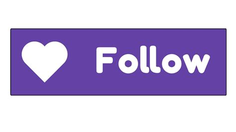 Follow Twitch Button Twitch Follow Animation Free Dadane