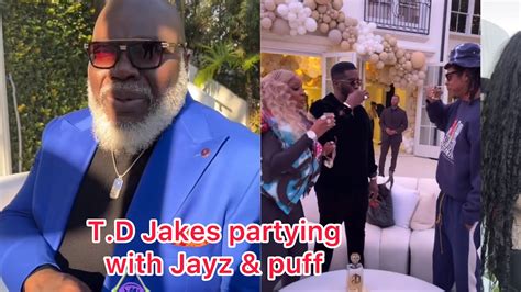 Td Jakes Partying With Jayz And Puff Daddy Youtube