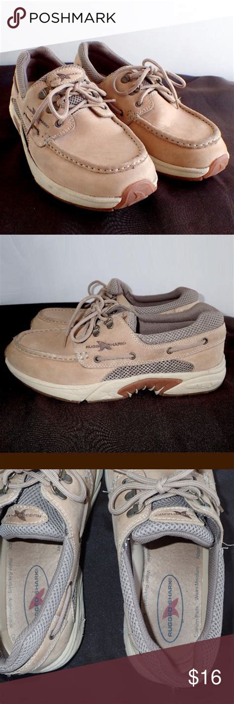 / rugged shark mens shoes. Men's Rugged Shark Leather Boat Shoes | Leather boat shoes ...