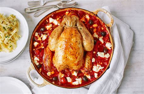 01/8easy chicken recipes you must try! Greek Chicken Pot Roast Recipe | Tesco Real Food