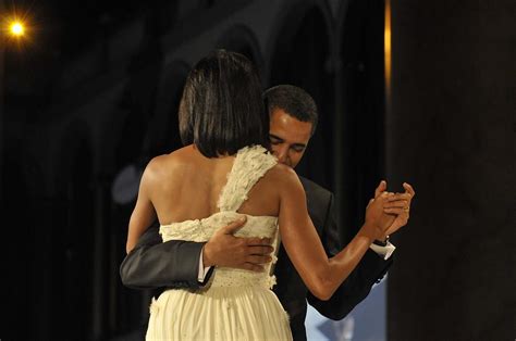 President And Michelle Obama Dance Photograph By Everett