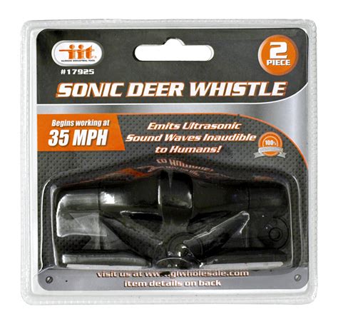 It is as easy to stick as it looks like. 2-pc. Sonic Deer Whistle