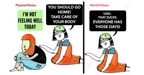 I have been suicidally depressed and have had periods when i hated myself, my life and everything around me. 8 Photos Show How People Treat Mental Illness Vs Physical ...