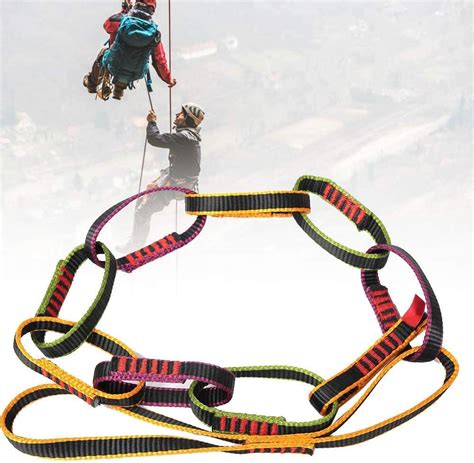 Alomejor Safety Daisy Chain Rope Outdoor Nylon Climbing Equipment
