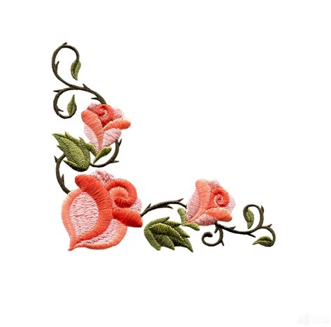 Rose Floral Border 3 Embroidery Design Clipart Best Clipart Best
