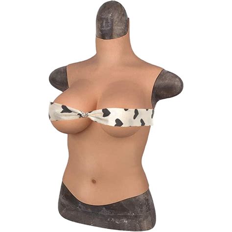 25mo Finance Half Body Breastplate Realistic Silicone B G Cup Breast Form Plates For