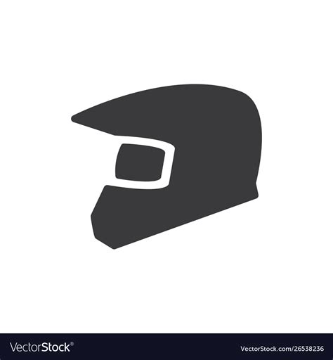 Motorbike Helmet Icon Royalty Free Vector Image