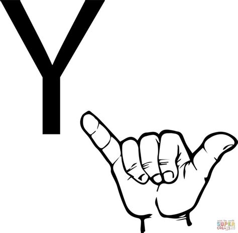 Asl Alphabet American Sign Language Coloring Pages Free Coloring