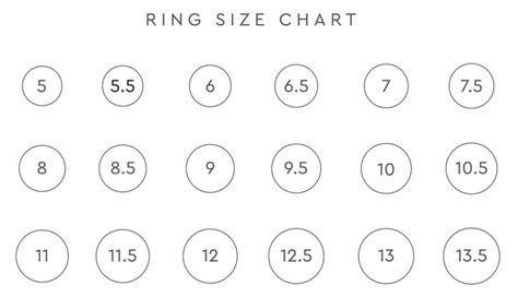 Printable Ring Size Zcova