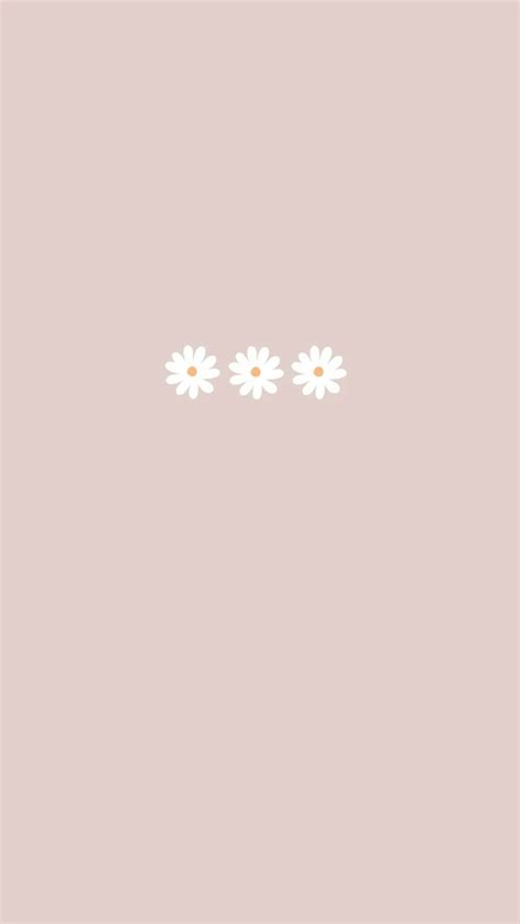 Wallpaper Pastel Daisy Wallpaper Vintage Flowers Wallpaper Simple