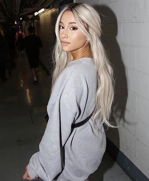 Shes Unreal With Her Platinum Blonde Ariana Grande Now