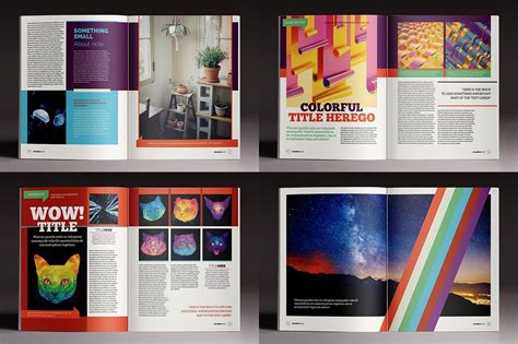 The Colorful Magazine Indesign Templates Indesign Indesign Magazine