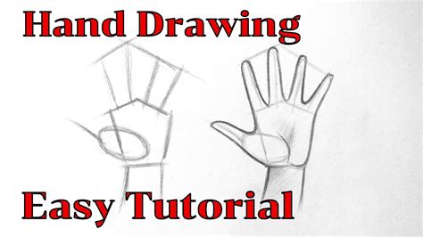 How To Draw Handhands Easy For Beginners Hand Drawing Easy Step By