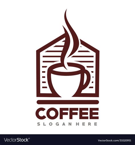 Coffee And Cafe Logo Design Inspiration Royalty Free Vector