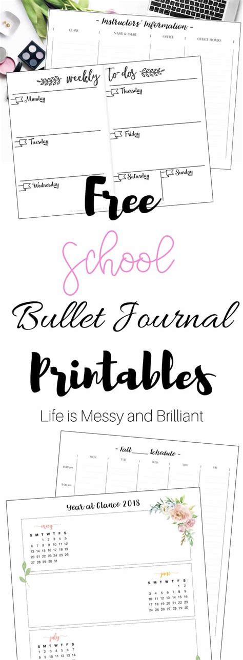 With this recipe page pdf you can download as many pages as. FREE School Bullet Journal Printables