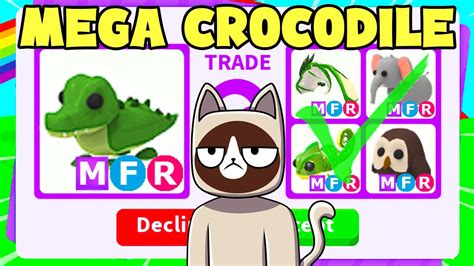 I Traded Mega Crocodile Adopt Me Youtube