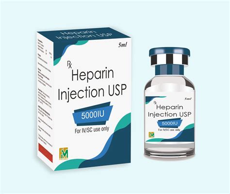 Heparin 5000 Iu Injection At Rs 38vial Heped 25 In New Delhi Id