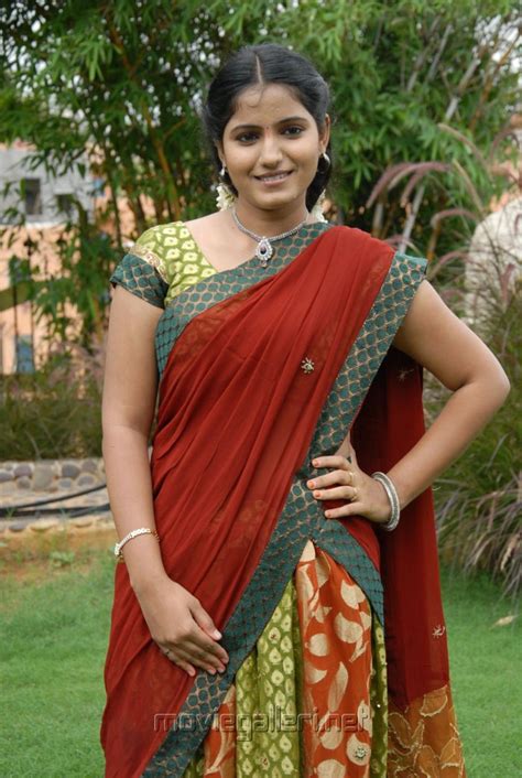 Telugu Actress Anusha Photos Stills In Half Saree New Movie Posters