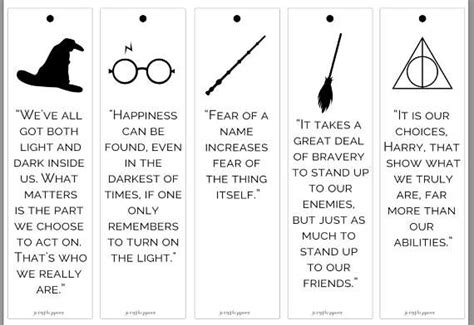 Harry potter bookmark book box personalised name gift birthday christmas. Set of 5 Harry Potter themed bookmarks | Harry potter ...