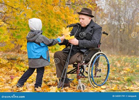 Child Helping Elderly