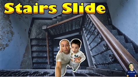 How To Make A Epic Cardboard Stair Slide Tubers Funfam Youtube