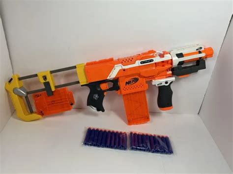 Nerf Stryfe Blaster Gun N Strike Elite Orange Custom Loadout Stock
