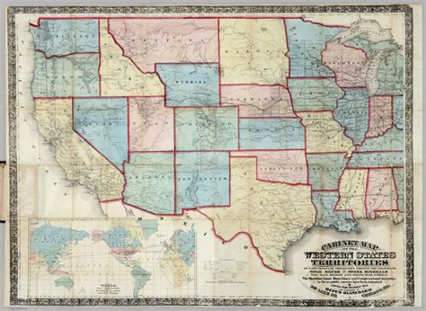 Map Of The Western States And Territories David Rumsey Historical Map