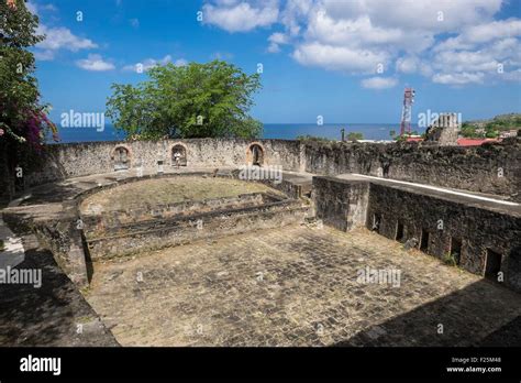 France Martinique Saint Pierre Ruins Of The Old Theatre Caused By