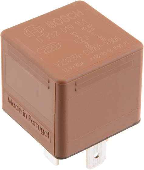 Bosch 0332019151 Mini Relay 12v 30a 2x87 Ip5k4 Operating Temperature