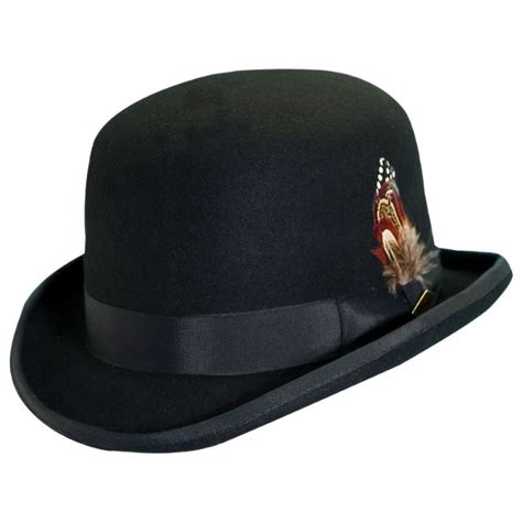 The bowler hat, also known as a billycock, bob hat, bombín (spanish) or derby (united states), is a hard felt hat with a rounded crown. Stacy Adams Derby Hat Derby & Bowler Hats