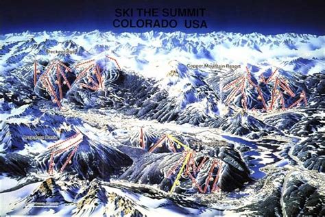 Summit County Colorado Ski Resorts Map