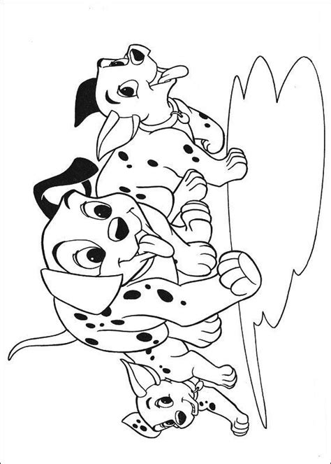 A cute puppy from 101 dalmatians movie from disney. Kids-n-fun.com | 77 coloring pages of 101 Dalmatians