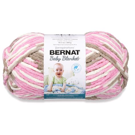 Bernat Baby Blanket 6 Super Bulky Polyester Yarn Little Roses 10