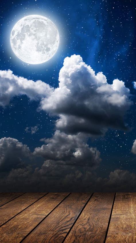Night Clouds And Moon Iphone Wallpaper Night Clouds Moon Iphone