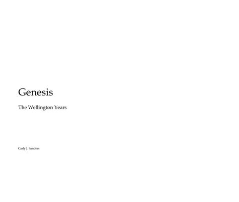 Genesis By Carly J Sanders Blurb Books