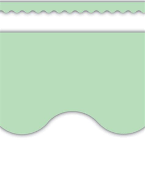 Mint Green Scalloped Border Trim Inspiring Young Minds To Learn
