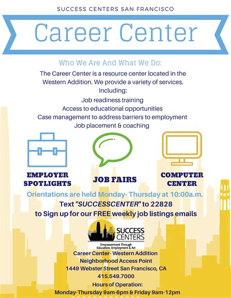 Drop In Career Center Success Centers