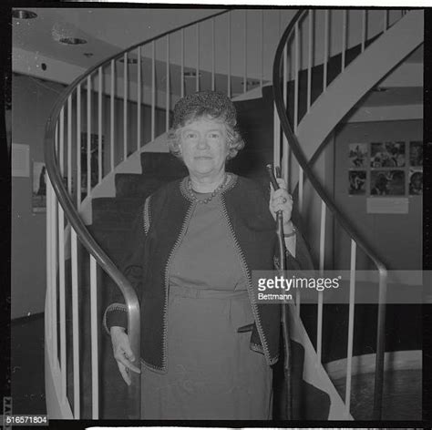 Dr Margaret Mead The Famed Anthropologist Is Shown As She Prepares