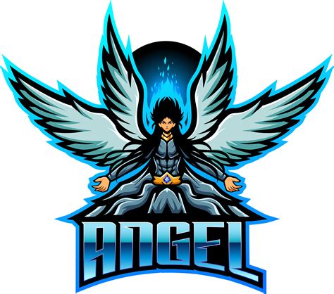 Warrior Angel Esport Mascot Logo Design By Visink Thehungryjpeg