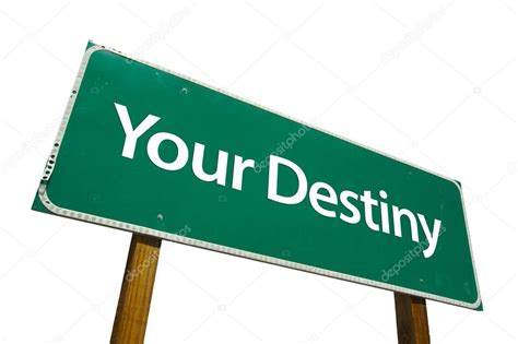 Your Destiny Green Road Sign On White — Stock Photo © Feverpitch 2329584