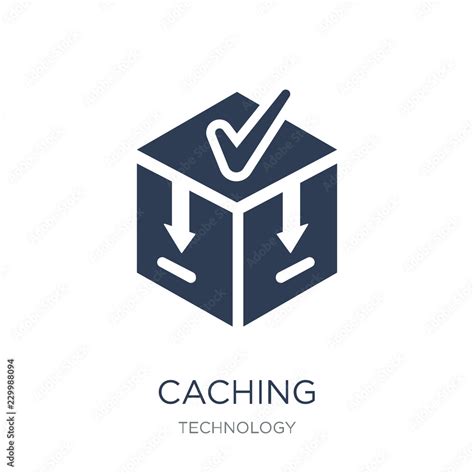 Caching Icon Trendy Flat Vector Caching Icon On White Background From