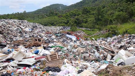 Garbage Dump Pollution Global Warming Ecological Disaster Stock