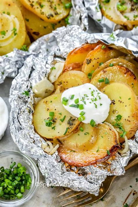 Foil Potato Packets Are Easily Made On Grill In The Oven Or Over The