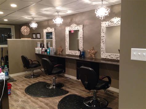 Our Salon! Small Hair Salon, Hair Salons, Vanity, Mirror, Furniture