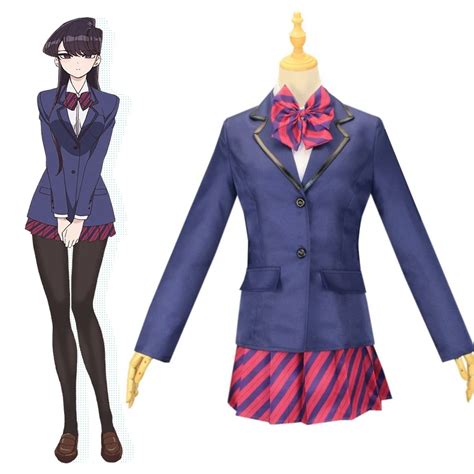 Anime Shouko Komi Cosplay High School Uniform Sailor Skirt Set Komi Can