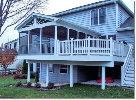 Half posts (including half newel posts) are available at each post product listing in the size dropdown. Extended elevated deck with half enclosed in screen room ...