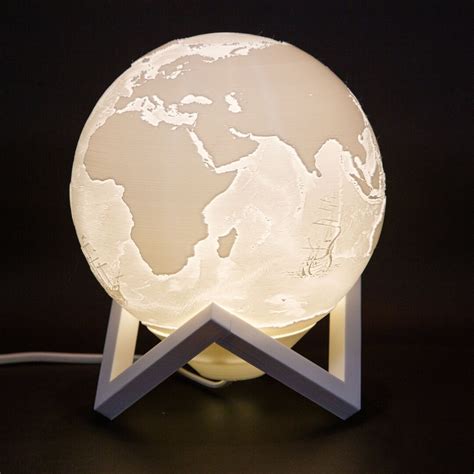 Large Earth Globe Lamp Etsy