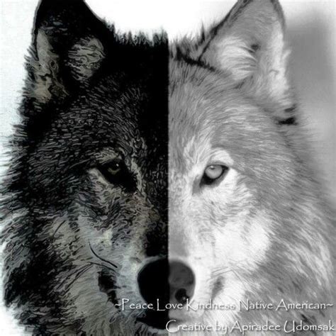 We All Have Two Sides Good Wolf Bad Wolf Two Wolves Tattoo Two